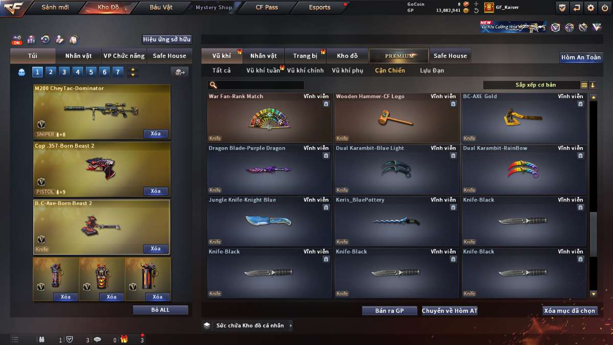 shop acc cf uy tin gia re